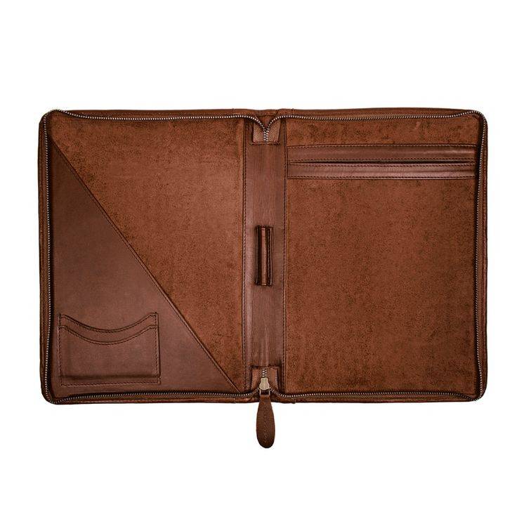 Leather document folder